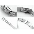 thumbnail image 3 of EOEMY Stainless Steel Mesh Adjustable Wristband Slider Charm Bracelet 10mm With Buckle, 3 of 9