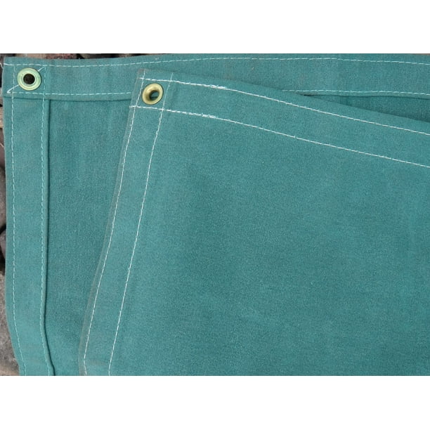 Cotton Canvas Tarps 10 oz., Water Resistant, Brass Grommets Walmart