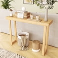thumbnail image 6 of 43in Wood Console Table, Wood Sofa Table Entryway, Multifunctional Use for Living Room, Hallway, Bedroom, Home, Office, 6 of 7