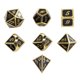 thumbnail image 1 of Juego De Dados De Aleación De Zinc, Dados De Metal De 7 Piezas De Larga Duración Para El Club Para El Juego De Mesa ANGGREK Oro Negro, 1 of 8