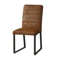 thumbnail image 2 of Dining Chairs Set of 4 Upholstered Modern Brown Backrests Black Metal Legs for Dining Room Table Kitchen Restaurant Office Farmhouse, 2 of 7