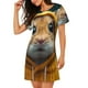 thumbnail image 2 of Easygdp Modern Yellow Sweater Guinea Pig Camisón de manga corta para mujer, informal, estampado, 2 of 6