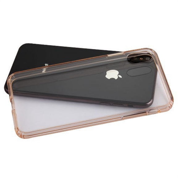 Apple iPhone Xs Max (6.5 Inch) Phone Case Clear Shockproof Hybrid Bumper Rubber Silicone Gel Cover Highly Transparent Clear Rose Gold Phone Case for Apple iPhone Xs Max