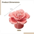 thumbnail image 2 of 12 Pcs Rose Ceramic Knobs, Pink Dresser Knobs, Rose Drawer Pulls, Single Hole Cabinet Handles for Wardrobe Doors, Table Dresser Handles, Easy Installation for Nursery Furniture, 2 of 5