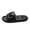 Black, variant on Women’s EVA Thick Sole Shower Slides, Non‑Slip Quick‑Dry House Slippers, Drainage Hole Open‑Toe Indoor Slippers for Bathroom Household Wear Pink