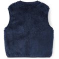 thumbnail image 6 of Faraee Baby Boys Girls Zip Up Fleece Vest Cute Bear Print Toddler Fuzzy Fall Winter Outwear Size 3M-4T,Blue, 6 of 9