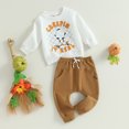 thumbnail image 2 of Fortune Baby Boy Halloween Outfits Long Sleeve Ghost Sweatshirt Elastic Pants 2Pcs Fall 2 Clothes, 2 of 9