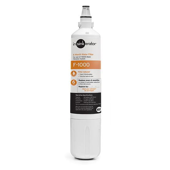 InSinkErator Replacement Filter, Compatible with F-1000S and F-2000S Water Filtration Systems