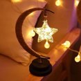 thumbnail image 3 of Lámpara Lunar Encantada Lámpara De Luna Con Luz Cálida Cuerda De Cáñamo Luz Nocturna Funciona Con Pilas Lámpara De Galaxia Encantada Led Colgante Para La Decoración Del Dormitorio De La Sala De Estar, Muyoka Hogar, 3 of 7