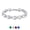02.White, variant on 14K Gold Plated Women Tennis Bracelet with Sparkling Green Emerald Cubic Zirconia Crystal Hand Link Jewerly Gift for Wife Daughter Girlfriend