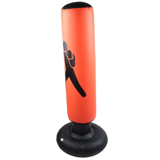Saco De Boxeo, Saco De Boxeo Sacos De Boxeo PVC 160 Cm Fitness Columna Inflable Vaso Saco De Boxeo Con Base Engrosada Para Adultos Y Niños