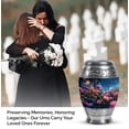 thumbnail image 4 of Rose Mini Funeral Urns For Adult Brother - Cremation Keepsake For Ashes Adult Female - Blue Mini Urn For Human Ashes For Male And Female - Miniature Urn For Mother - 3 Inch, 4 of 7