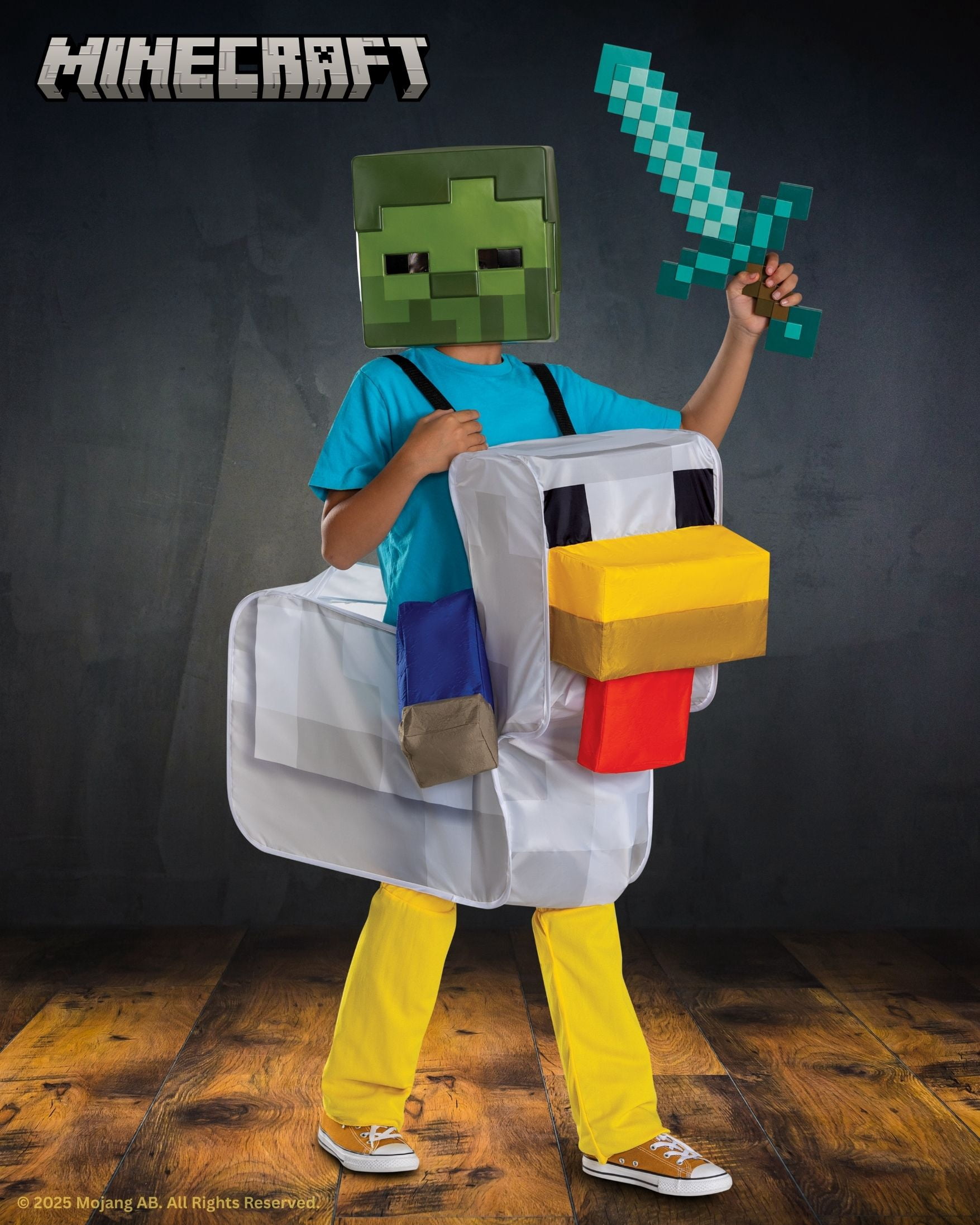 Minecraft Chicken Jockey Halloween Costume for Children, One Size, by Disguise