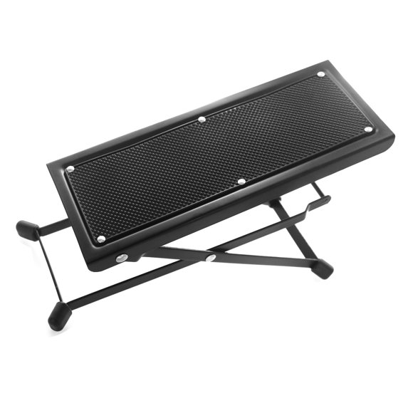 Guitar Guitar Foot Stool 4 Position Height Adjustable Foldable Guitar Pedal Guitar Rest Step Footstool Black for Classical Guitar Player