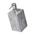 thumbnail image 1 of Dispensador de jabón líquido de manos con textura de mármol, recargable y a prueba de fugas. gris, 1 of 9