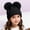 Black, variant on Baby Girls Bobble Hat - Toddler Winter Beanie Hats Kids Warm Knitted Beanies Double Pom Pom Hats Bonnet Cap for Children Boys Girls Gray 6-18 Months