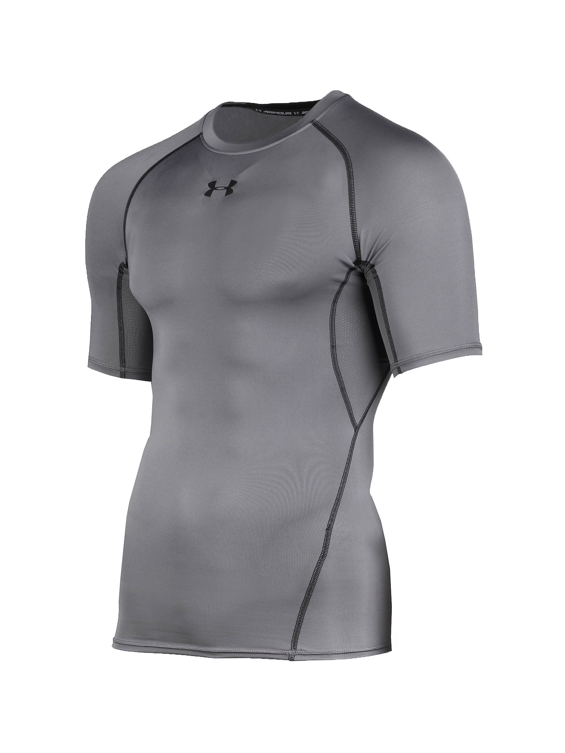 Under Armour 1257468 Men's Black HeatGear S/S Compression Shirt