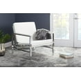 thumbnail image 2 of Modern Atlas Accent Chair, 250, White, 2 of 9