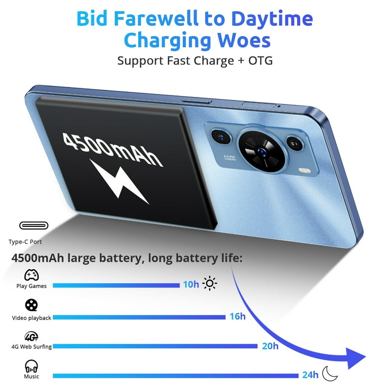 T-Mobile XGODY Unlocked Phone, Octa-Core, 6.56&quot;&quot; Display, 4G Dual 