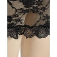 thumbnail image 3 of Keeccty Women Sexy Lace Trim Babydoll Lingerie Sheer Nightdress Chemise, 3 of 5