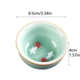 thumbnail image 3 of 3D Fish Ceramic Teacup, Celadon Porcelain Tea Bowl, Traditional Chinese Tea Cup For Gongfu Tea, Tea Ceremony & Home Decor A-8.5x4cm, 3 of 5