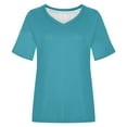 thumbnail image 6 of Afdoent Womens Tops V Neck Casual Print T Shirt Loose Fit Comfortable Bluse Tee Top For Everyday Wear And Fashion Outfits Vacation Fashion Clothing 2026, 6 of 6