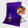 thumbnail image 4 of ABPHOTO Polyester 5x7ft Sailing Boat Backdrop Ultra Violet Sky Night View Photography Background Pantone 18-3838, 4 of 5