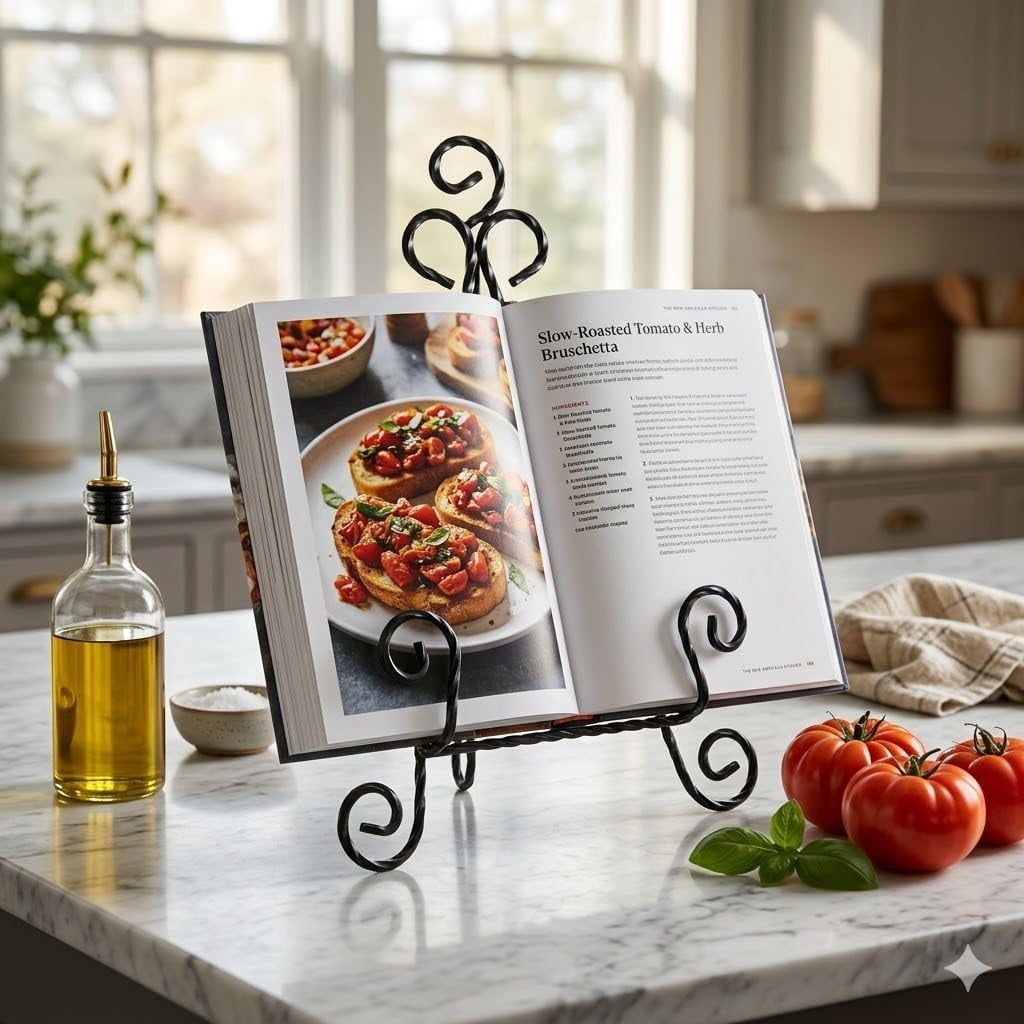 3Pcs 12.5” Photo Frame Cookbook Display Stand Tabletop Easels for Display Heavy Duty Iron Wire Stands for Picture Frames Signs Books iPad and Plates Foldable Black Taiwan Made