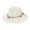 Light Yellow, variant on LRen Women Tea Party Hat Stylish Wide Brim Straw Hat for Beach and Summer Sun Fashionable Holiday Accessory White