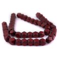 thumbnail image 3 of The Bead Chest Cherry Red Cornerless Cube Wood Beads: 17mm Diamond Cut Natural Organic Beads for Jewelry Making, 3 of 4