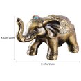 thumbnail image 2 of NUOLUX Cenicero Decorativo Elefante Metálico Dorado Con Para Oficina Y, 2 of 6