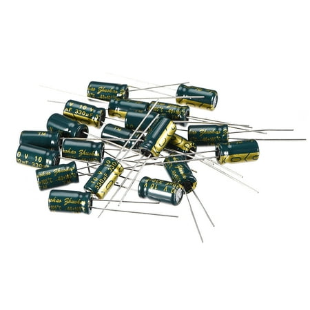 Aluminum Radial Electrolytic Capacitor Low ESR 330uF 10V 6.3x11mm (20-pack)