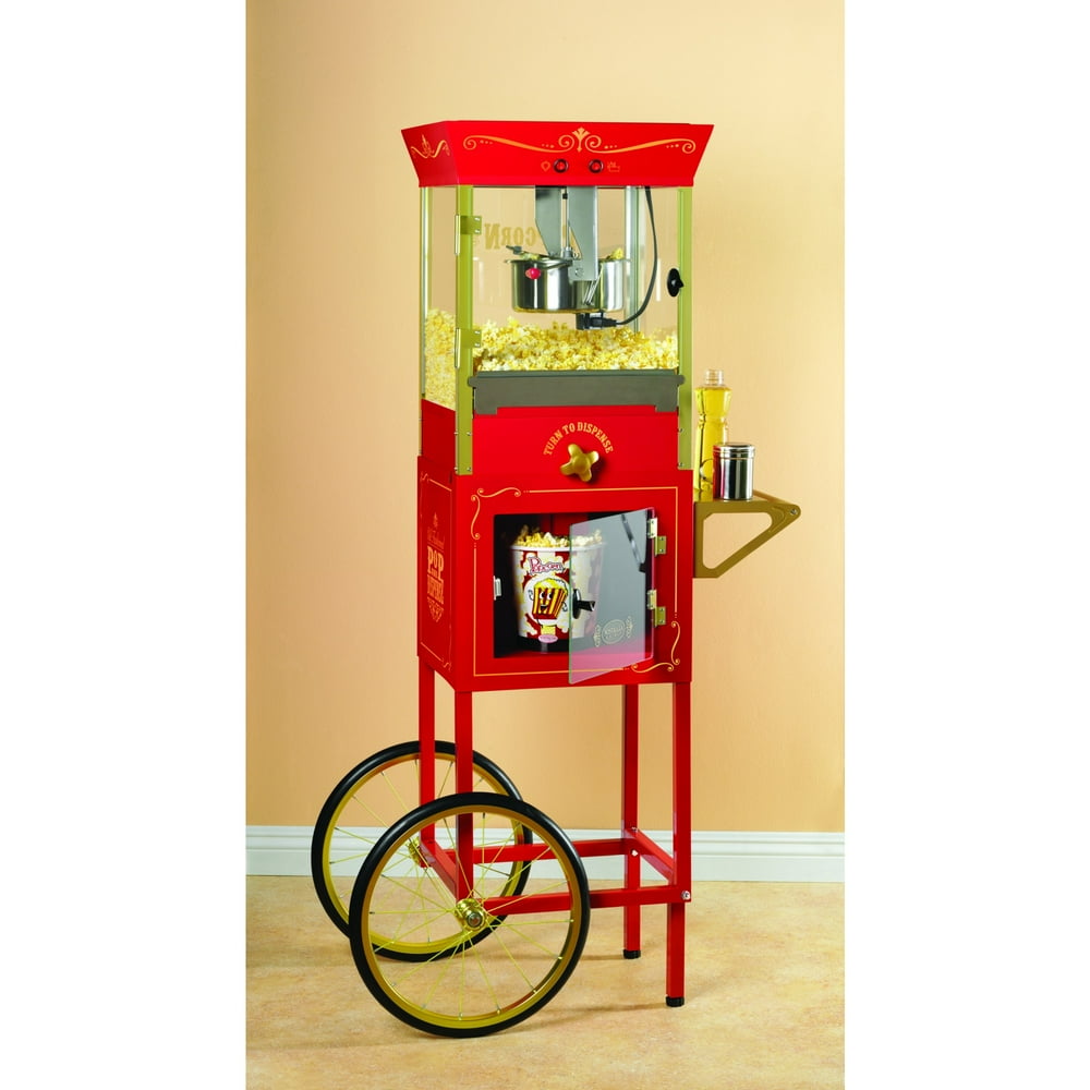 Nostalgia Electrics CCP810 Vintage Collection Dispensing Popcorn Cart