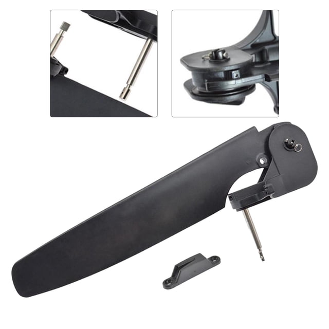 Nylon Kayak barco timón pie Control dirección Universal sistema de dirección aparejos para canoa cola trasera pesca piezas de embarcaciones pasador de 45 mm shamjiam timón de kayak