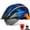 Blue, variant on VICTGOAL Bike Helmet with Visor and Goggles USB Rechargeable Light for Adult Men Women