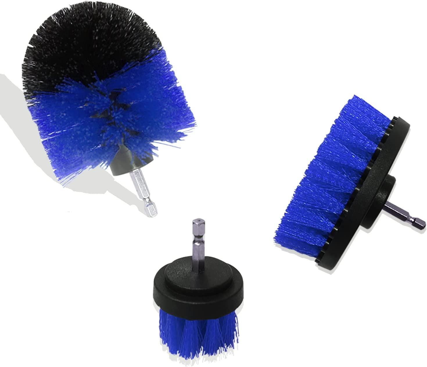 3 Pack Drill Brush Set for Cleaning, Power Scrubber Brush Attachment