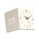 thumbnail image 5 of Reloj de pared de doble cara con pantalla digital, silencioso y silencioso. Blanco lechoso, 5 of 9