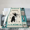 thumbnail image 5 of Yibo Cute Funny Frenchie Dog Blanket Flannel Soft and Comfortable Anti-static Bed Sofa Blanket, 5 of 7