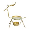 thumbnail image 1 of Candelabro con forma de ciervo, candelabro moderno con quemador de aceite esencial Oro, 1 of 9