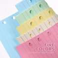 thumbnail image 2 of HLONK STOBOK 50 Pages A6 Colorful 6-Hole Ruled Loose Leaf Paper Loose Leaf Planner Note Book Filler Paper, 2 of 7