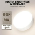 thumbnail image 2 of Gold Rechargeable Battery Operated Wall Sconce Set of 2 – Dimmable RGB Wireless Indoor Lamps with Remote Control, 5000mAh, 15 Color Options for Bedroom and Living Room Decor, 2 of 7