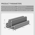 thumbnail image 3 of Aluminum Alloy Laptop Stand with Silicone for Stable Support and Adjustable Base Grey 3 Slots Design, 3 of 9