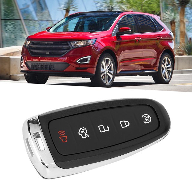 Carcasa para llave de coche negro 5 botones carcasa para llave de control remoto inteligente para coche carcasa para Ford Edge Explorer 2011 2012 2013 2014 2015 Unbranded QC27070