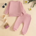 thumbnail image 6 of Ymyiu Back To School Outfits for Girls Princess Toddler Girls Clothes Long Sleeve Sweatshirt + Leggings 2pcs Outfits Set 3T 4T(Pink, 3-4 Years), 6 of 8