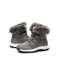 thumbnail image 4 of BURUDANI Women’s Waterproof Snow Boots Faux Fur Insulated Mid-Calf Hiking Boots for Winter, 4 of 4