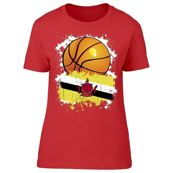 Basketball Team Of Brunei T-Shirt Women -Image by Shutterstock Women T-Shirt, Female XX-Large