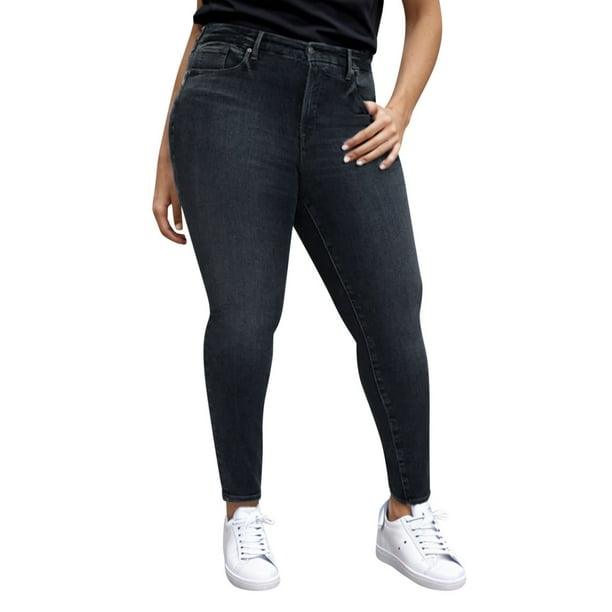 Jeggings con forro polar para mujer, tallas grandes - Cintura alta, sin cremallera, denim elástico, pantalones térmicos de invierno - L-XXXXL