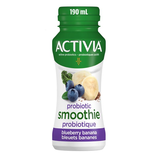 Activia Probiotic Smoothie, BlueberryBanana, Drinkable Yogurt 190ml