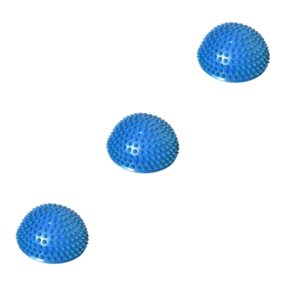 Greeniant Bolas semicirculares de la yoga de la herramienta eficaz flexible y cómoda del masaje de la vaina de la de los deportes del PVC azul Type1 NO1
