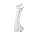 thumbnail image 6 of 7" x 18" White Ceramic Dancing People Sculpture, by DecMode, 6 of 9